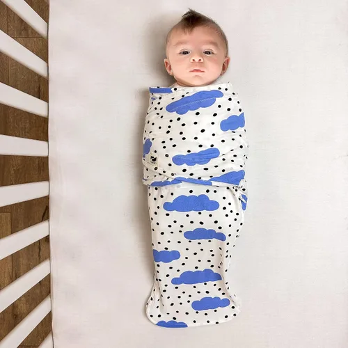 Miniatura 4 de Norani Baby Snugababe Swaddle Pod para recién nacidos – Inserciones seguras de brazo que evitan escape, cierre fácil para cambios de pañales