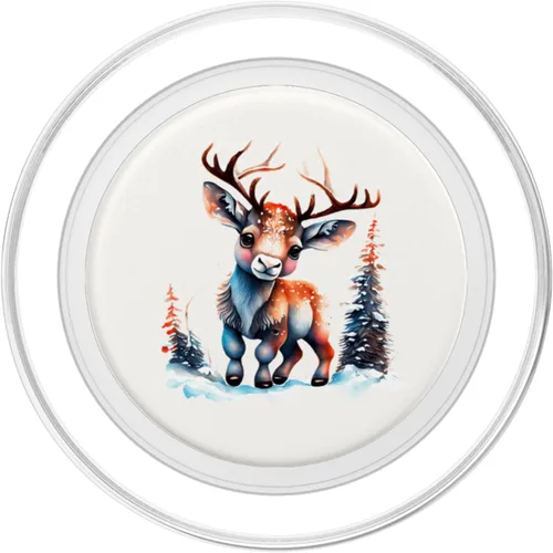 Miniatura 2 de PopSockets MagSafe PopGrip estéticos de Navidad con diseño de reno para iPhone