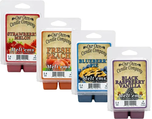 Miniatura 25 de Our Own Candle Company Premium Wax Melt, Grandma's Kitchen, 6 cubos, 2.4 oz (paquete de 4)