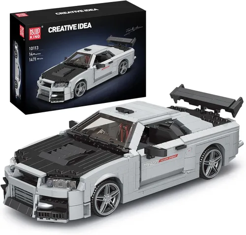Mould King 10113 MOC Supercar Kit de bloque técnico de carreras, modelo coleccionable, juego de construcción de autos de carreras para adultos (1471