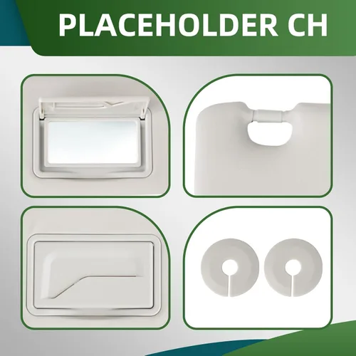 Miniatura 4 de Par de viseras grises para el lado izquierdo del conductor y el lado del pasajero compatible con Cruze 2011-2016 1902188 95034256 95034253 visera