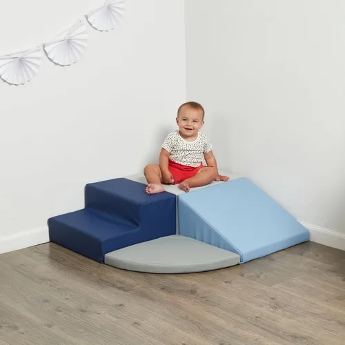 Miniatura 9 de SoftScape Escalador de Esquina para Tiempo de Juego de Niños Pequeños, estructura de juego activo para interiores para niños pequeños y niños