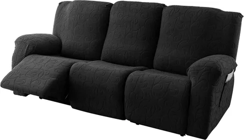 Miniatura 23 de Fundas para Sofá Reclinable Seccional Funda de Sofá para Sofá Reclinable de 3 Asientos, 5 Piezas Funda Elástica para Sofá de 3 Cojines Reclinable
