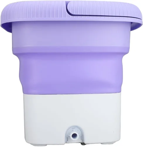 Miniatura 8 de Lavadora portátil Mini lavadora plegable 6.5L Limpieza profunda de ropa interior Calcetines de ropa pequeña para dormitorio de apartamento