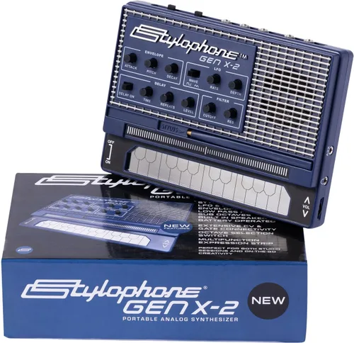 Miniatura 3 de Stylophone GENX-2 Sintetizador Analógico Portátil con Altavoz Incorporado, LFO, Filtro, Retraso Analógico y Salida CV/Gate Teclado Sintetizador