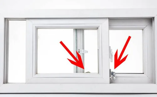 Miniatura 7 de 1 unids/lote Cerradura de ventana deslizante Cerradura de protección de seguridad para niños Cerradura de puerta antirrobo Cerraduras de límite