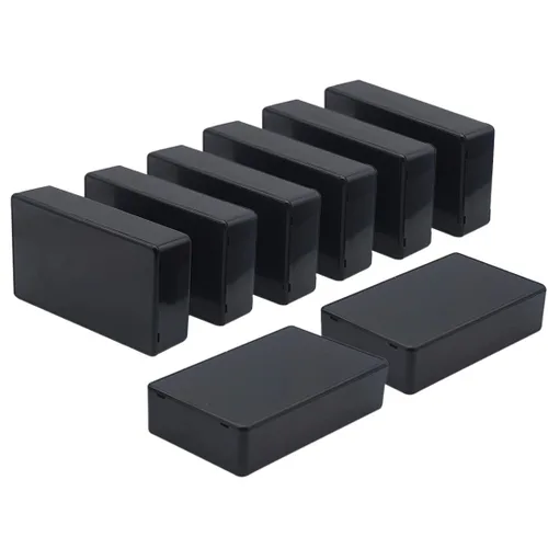 Miniatura 26 de Zulkit 12 cajas de proyecto de plástico ABS para proyectos eléctricos, caja de conexiones de energía, color negro, 1.97 x 1.10 x 0.59 pulgadas