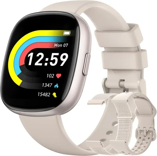 Relojes inteligentes para mujer Fitness Rastreador de actividad física con marcarecepción de llamadas 247, ritmo cardíaco, monitor de sueño SpO2,