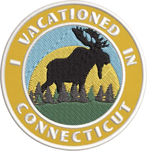 Miniatura 6 de I Vacationed in Connecticut - Parches decorativos bordados de 3.5 pulgadas, para planchar o coser, recuerdos de vacaciones, viajes, aventura, tema
