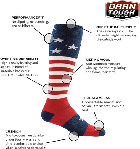 Miniatura 3 de Darn Tough Captain America Cushion Sock - Men's