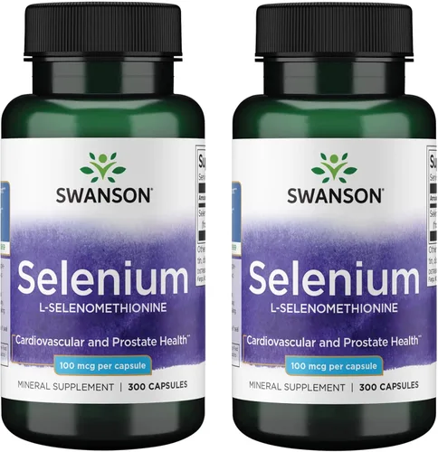 Swanson Selenio (L-Selenometionina) - Suplemento herbario que promueve la salud del corazón y la salud de la próstata - Puede apoyar el sistema