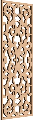 Miniatura 176 de Meadville Paneles decorativos de pared de madera con calado, 9 3/8 pulgadas de ancho x 24 3/8 pulgadas de alto x 1/4 de alto, aliso