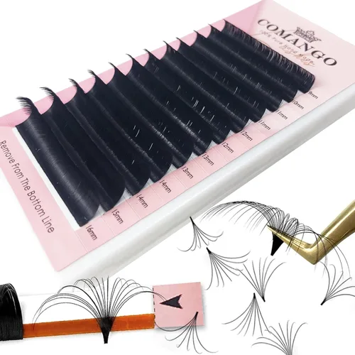 Miniatura 21 de Extensiones de pestañas en racimo de pestañas DIY Curl C/D Comango Mega Volumen, Pestañas Individuales Extensiones de Pestañas Extensiones