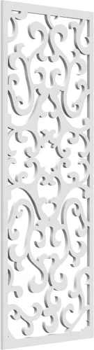 Miniatura 151 de Smithfield Paneles de pared decorativos de madera con calado, 13 3/8 pulgadas de ancho x 34 3/8 pulgadas de alto x 3/8 de alto, roble rojo rojo
