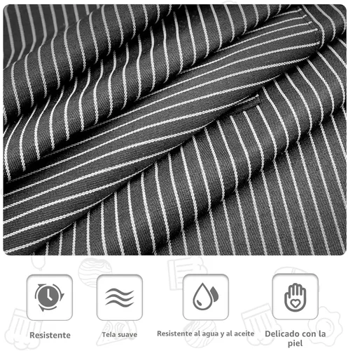 Miniatura 3 de Paquete de 2 delantales para mujer con bolsillos, delantal de cocina para hombres, delantal ajustable adecuado para chefs, camareros, horneado