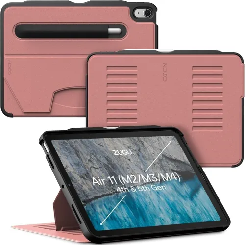 Miniatura 11 de ZUGU CASE Para iPad Air 11 M4 2026/M3 2025/M2 2024 iPad Air 4 y 5 de 10.9 pulgadas (2020/2022) – Protector ultrafino, soporte magnético, cubierta