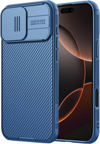 Miniatura 9 de Nillkin Funda para iPhone 16 con cubierta deslizante para cámara, [protección mejorada de lente de cámara] Funda protectora delgada a prueba