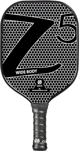 Miniatura 18 de Onix Graphite Z5 - Paleta de pickleball de fibra de carbono con forma de cuerpo ancho, núcleo de panal y cara de grafito ONIX Paleta de pickleball