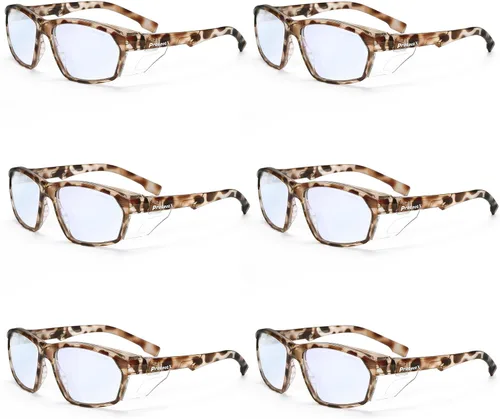 Miniatura 33 de ProtectX Lentes de lectura elegantes para mujeres y hombres, antivaho y antiarañazos, protección UV, gafas de seguridad antiimpactos