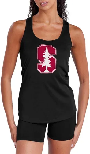Miniatura 448 de Camiseta deportiva sin mangas oficial de NCAA Collegiate para mujer, con espalda cruzada, colección con logotipo primario