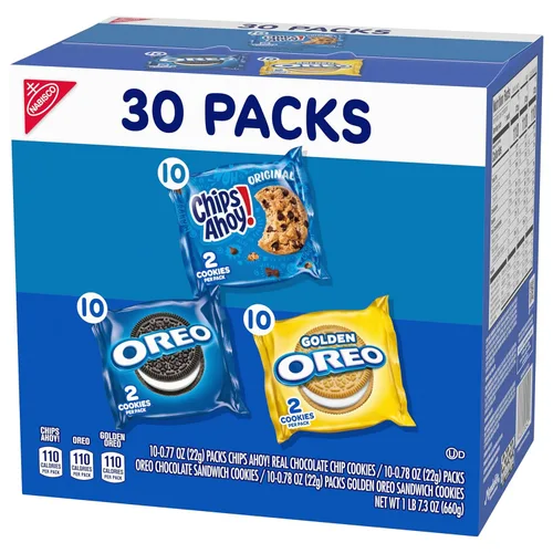 Miniatura 12 de NABISCO Sweet Treats - Paquete variado de galletas OREO, Variedad de galletas Nabisco Sweet Treat, 30