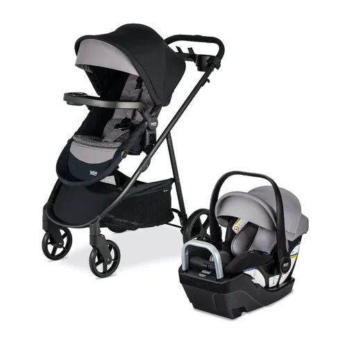 Miniatura 8 de Britax Willow Brook S+ Sistema de viaje para bebé, asiento de automóvil infantil y cochecito combinado con Base Alpine, tecnología ClickTight, Ónix