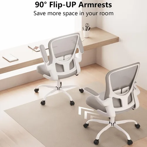 Miniatura 2 de Silla de oficina ergonómica, cómoda silla giratoria para oficina en casa, silla de escritorio de malla transpirable, silla de computadora de apoyo