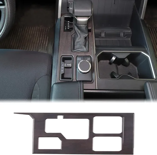 Miniatura 14 de Aunginsy Cubierta de Adhesivo del Panel de la Perilla de Cambios de la Caja de Control Central Compatible con Toyota Tundra/Sequoia 2022-2024 Coche
