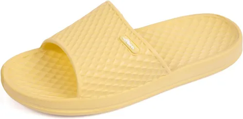 Miniatura 16 de FUNKYMONKEY - Sandalias de baño para mujer, sandalias para el interior del hogar, playa, antideslizantes