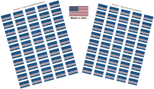 Miniatura 106 de 100 calcomanías de la bandera de Alaska; 1.5" x 1" hechas en Estados Unidos, calcomanías autoadhesivas de la bandera del estado para álbumes