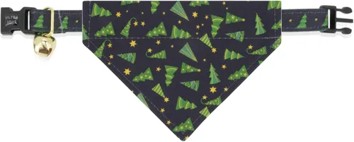 Miniatura 7 de Ultra Joys Collar de gato con campanas - Separable para gatitos y gatos - Estampado a cuadros naranja pequeño Solo cuello a cuadros