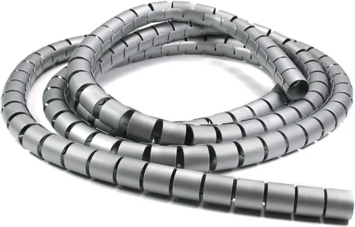 Othmro 1 funda de cable en espiral de polietileno de 9 pies, 1.102 in/1.10 pulgadas de diámetro, funda de alambre expandible, tubo de envoltura de