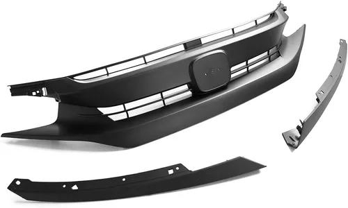 Miniatura 5 de IKON MOTORSPORTS Parrilla delantera superior, compatible con Honda Civic 2016-2018, todos los modelos Civic Hatchback SI 2019-2021, reemplazo