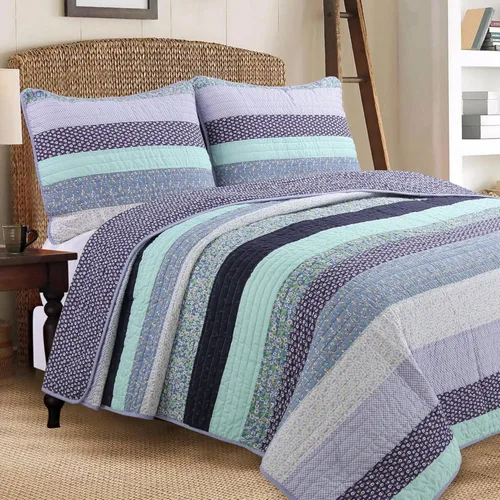 Miniatura 13 de Cozy Line Home Fashions - Juego de ropa de cama reversible de 100% algodón con patchwork real cosido a mano, color mostaza amarilla, estilo granja
