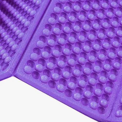 Miniatura 7 de Luqeeg Espuma para dormir Pad Camping Mat, espuma al aire libre Camping Mat plegable playa tienda de dormir colchón () Púrpura