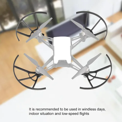 Miniatura 5 de Juego de 4 protectores de hélices, hélices de dron, cubierta protectora de parachoques para DJI Tello