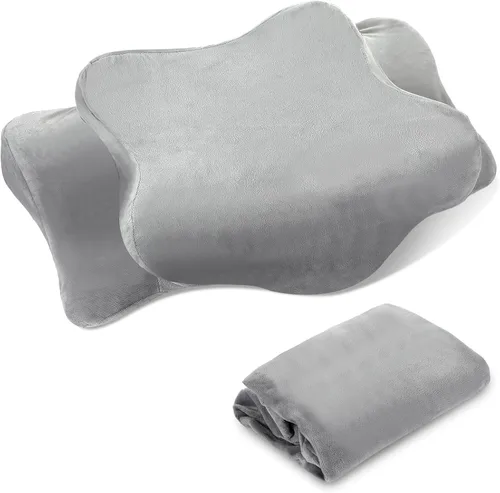 Miniatura 8 de Hahafelt Funda de Almohada de Terciopelo Cristal Cervical para Cuello (Solo Funda de Almohada) Cubierta de Almohada Ergonómica Cubierta de Almohada