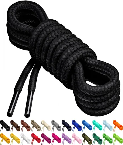 Birch Cordones redondos para tenis, 27 colores vibrantes, 4 longitudes diferentes, 1 par (2 cordones), mezcla de poliéster