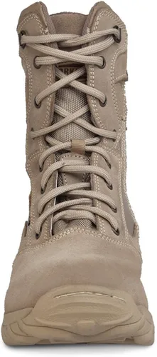 Miniatura 4 de WORKLAND 76201 - Botas tácticas militares para hombre botas de cuero completo del ejército botas de caza para hombre botas de trabajo de punta suave