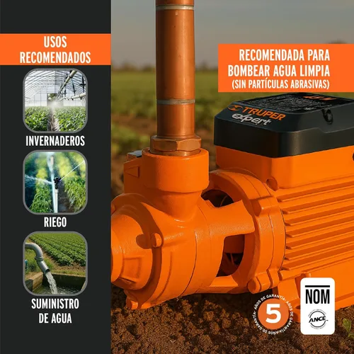 Miniatura 6 de Truper 10068 / BOAP-1/2 - Bomba de agua con impulsor periférico de 1/2 HP