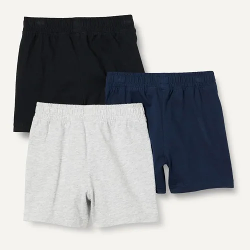 Miniatura 3 de Amazon Essentials Pantalones cortos de algodón con cintura elástica, paquete de 3 unidades para niños y niños pequeños