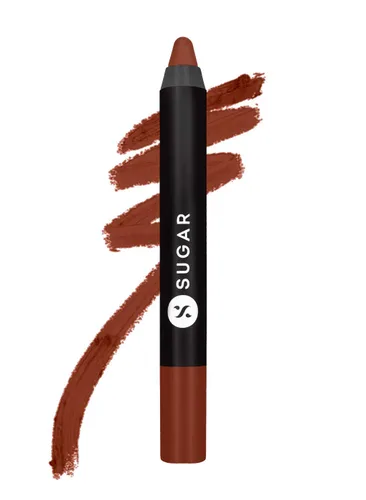 Miniatura 7 de SUGAR Lápiz labial Matte as Hell para mujeres Dura hasta 12 horas Lápiz labial con sacapuntas 2.8gm - 01 Scarlett O'Hara