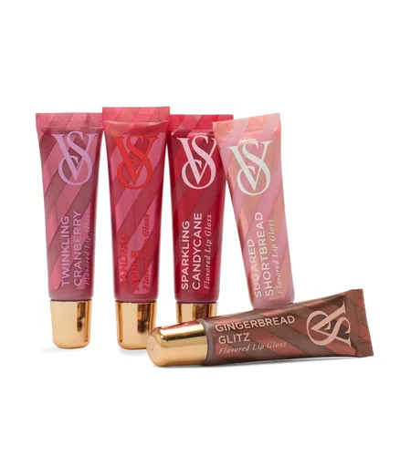 Miniatura 3 de Set de regalo de brillo de labios Victoria's Secret, Sabores Favoritos, Set de brillo de labios con sabor para mujeres, Incluye 5 brillos de labios