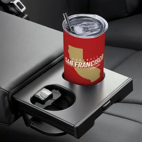 Miniatura 6 de Vaso de 20 onzas para automóvil, recto, delgado, con funda aislante para taza, asa portátil, taza de café de viaje deportiva, de acero inoxidable