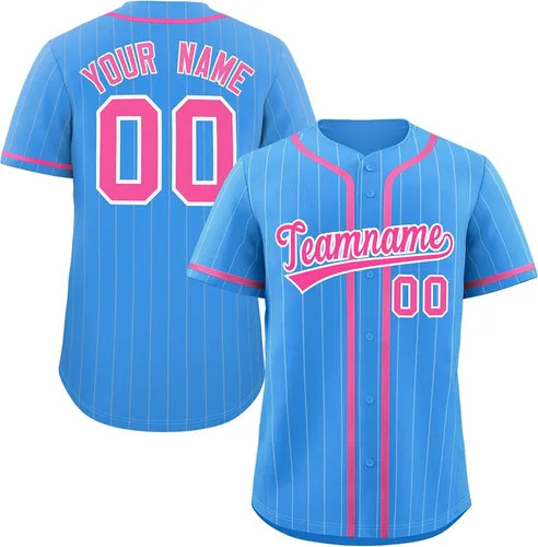 Miniatura 20 de Camiseta de béisbol de rayas finas personalizada hipster hip hop, camisetas deportivas con nombre y número del equipo personalizado para hombres