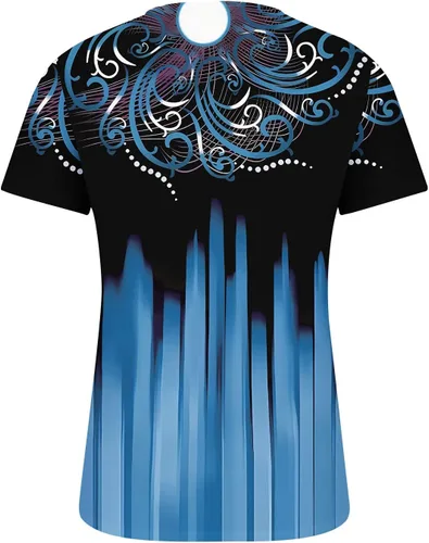 Miniatura 99 de Summer Shirts for Women 2025 Plus Size Short Sleeve Henley Tops Marble Floral Loose Tshirt Tee Casual Dressy Tunics