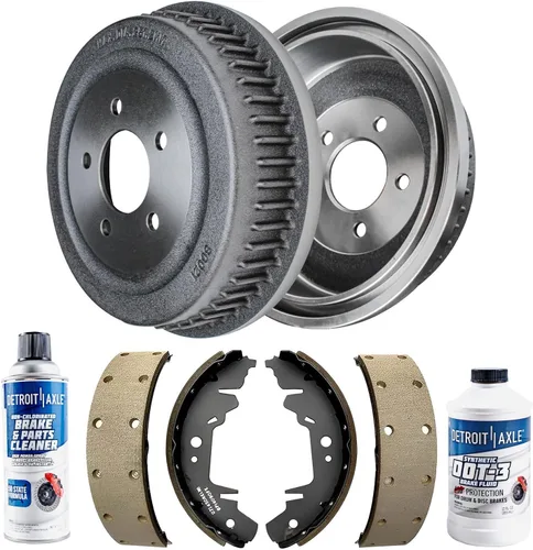 Miniatura 13 de Detroit Axle - Kit de frenos TRASEROS para Dodge Ram 1500 1994-1999 Tambores de freno Zapatas de frenos semimetálicas 1995 1996 1997 1998 Repuesto