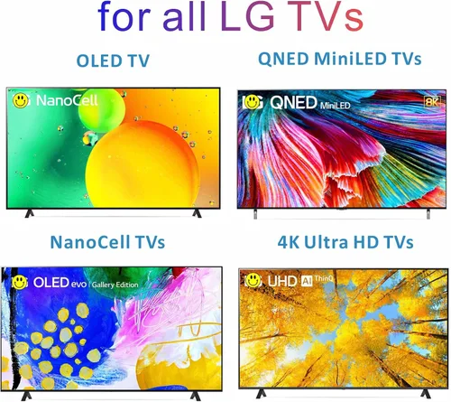 Miniatura 3 de Reemplazo de control remoto para TV LG, para todos los LG Control remoto universal para TV 2025-2015, control remoto infrarrojo, sin voz ni puntero