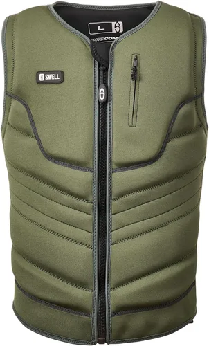 Miniatura 15 de Chaleco de neopreno Wakesurf Comp para hombre, diseñado exclusivamente para Wake Surf, pero ideal para todas las demás actividades de deportes Peltre