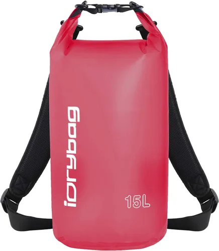 Miniatura 9 de IDRYBAG Bolsa seca transparente impermeable 2L/5L/10L/15L/20L, pequeña bolsa impermeable para kayak